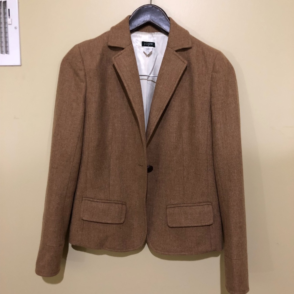 J.Crew Camel Wool Blend Blazer